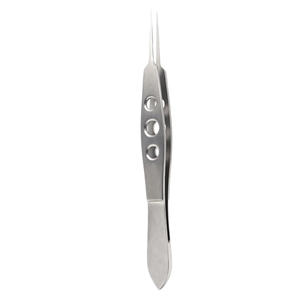 Micro-pinces irisées réutilisables en acier inoxydable pour la manipulation précise des tissus en microchirurgie ophtalmique et opérations oculaires - Product Image 3