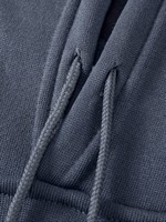 Sudadera con capucha para hombre, color sólido, 100% poliéster, tejido de felpa francesa, informal, para otoño, hecho en China