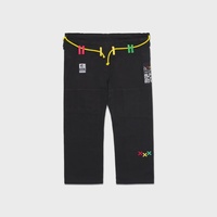 Precio al por mayor RTS Kimono Shoyorol BJJ Gi Jiu Jitsu 450 GSM Edición Limitada con diseño de parches coloridos y logotipo AS-JJ-5866