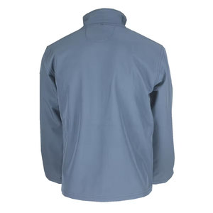 Econex Sports Men's Blue Fleece Jacket Full <b>Zip</b> Stand Collar Windproof Casual Outdoor Wear Regular Fit Polyester Finished - Product Image 2