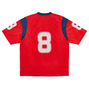 T-shirt sportif unisexe gris numéro 8 à manches courtes, col rond, séchage rapide, tissu en maille, coupe classique, toutes saisons - Product Image 4