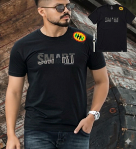 T-shirts de sport de haute qualité en gros, hauts de fitness à manches courtes, col rond, en coton, pour la course et l'entraînement en salle de sport pour hommes - Product Image 2