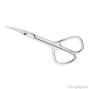 Ciseaux à cuticules en acier inoxydable de qualité supérieure, lame incurvée, pour droitiers, instruments de beauté pour manucure, logo personnalisé - Product Image 2