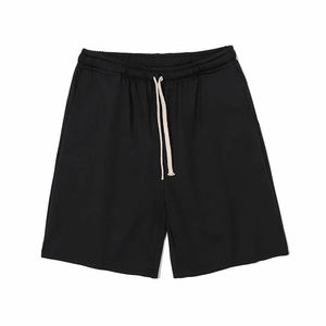 Shorts Bermuda pour Hommes en Coton 100% Écologique, Solides, Non-tissés, Taille Haute, avec Cordon de Serrage, Décontractés - Product Image 1