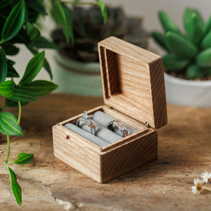 Boîte à bague de fiançailles, boîte à alliances, boîte de demande en mariage, boîte à alliances pour le porte-alliances, boîte à alliances en bois, boîte à alliances pour anniversaire - Product Image 1