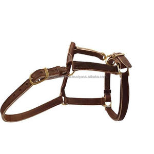 Top vente équitation noir et havane cuir marron cheval licou produits équestres collier de tête de cheval haut de gamme - Product Image 6