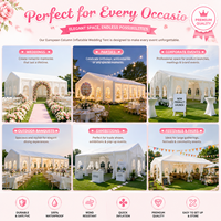 Fabricant de tentes de mariage gonflables personnalisées en gros, tente d'événement commerciale gonflable en PVC pour location de fêtes et festivals en extérieur