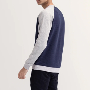 <b>Top</b> Selling Men's Winter Fleece Thermal Pullover Sweatshirt <b>Raglan</b> Sleeve Crew Neck 100% Cotton Regular Fit Solid Pattern - Product Image 4