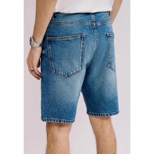 Shorts en jean bleu décontractés pour hommes, fabricant OEM ODM, fabriqués au Pakistan, shorts en jean déchirés personnalisés à vendre - Product Image 4