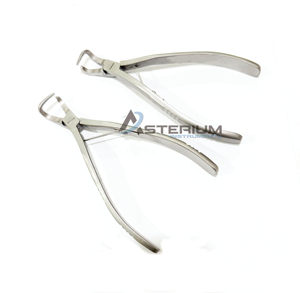 Pinzas de Extracción de Coronas Dentales ASTERIUM, Acero Inoxidable, 3 Posiciones de Mandíbula, Empuñadura Moleteada, Instrumento Quirúrgico Protodóntico Manual - Product Image 5