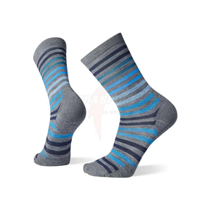 Pakistan Manufacturer 2024 New Summer Crew Men's Casual Socks Spandex Cotton Jacquard Printing Custom Logo Header Card White - Product Image 1