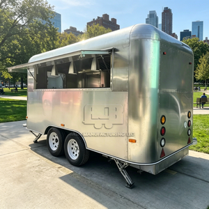 Mobile Coffee Kiosk Catering Fast Food Truck Food Truck Mobile Stainless Steel Food Trailer Full Kitchen Equipment - Product Image 2