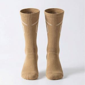 MQ012 <b>Mens</b> Soccer Grip <b>Knee</b> <b>High</b> Compression Antislip <b>Socks</b> Breathable Athletic Football Sports Durable Customized Color Pairs - Product Image 1