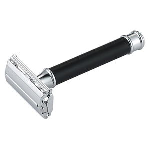 Professional Double Blade Safety Razor Stainless Steel Head Plastic Handle Reusable Personal Grooming Tool Salon Supply <b>men</b> use - Product Image 4