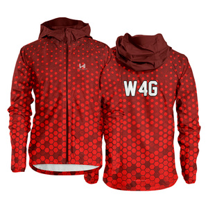 Wholesale Eco Friendly Custom Pattern Quick Dry Waterproof Breathable Nylon Coated Casual Unisex Hooded Windbreaker Jacket - Product Image 4