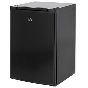 Congelatore verticale a porta battente da 3 piedi cubi con finitura nera e termostato regolabile per uso domestico e alberghiero - Product Image 1