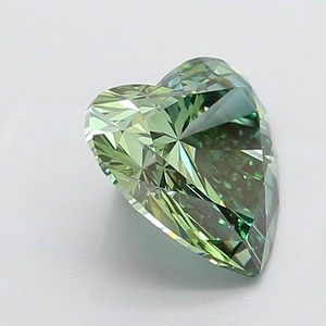 Diamant vert fantaisie de 5,03 carats, forme cœur, pureté VS1, certifié, diamant vert de luxe - Product Image 2