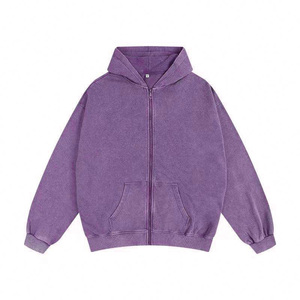 Men's Hooded Pullover Sweatshirt 100% Cotton French Terry Regular Fit Solid Color Casual Breathable Pocket 300g Autumn Wear - Product Image 5