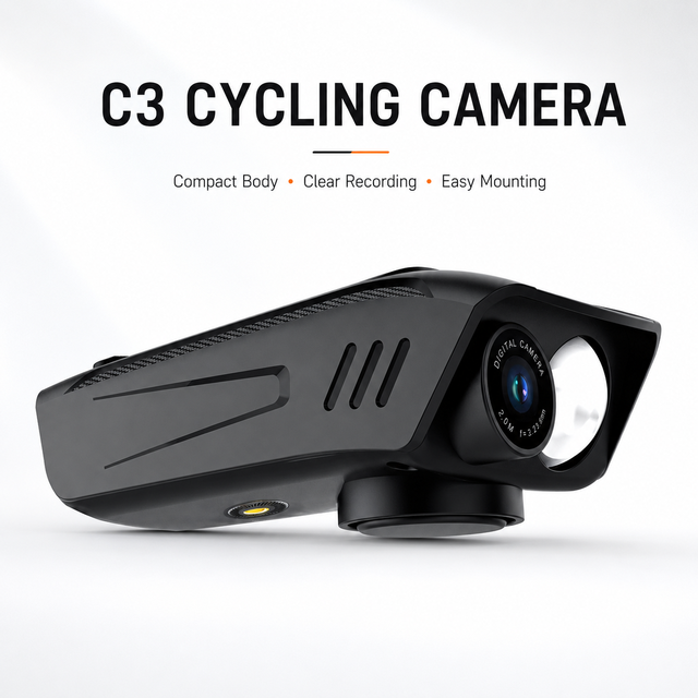 SPRITE GROUP 3-in-1 Cycling Camera Bike Lights Built-in 5-Note Horn 1000lm Flash Light Full HD 1080P CMOS MicroSD IP67