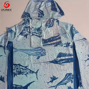 Sweat à capuche de pêche avec masque facial, protection UV UPF 50+, léger, pour sports de plein air, logo personnalisé - Product Image 5