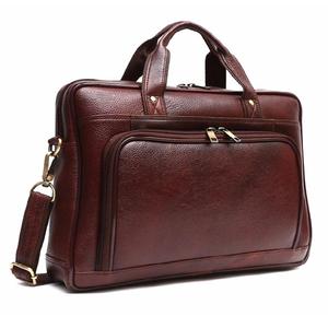 Nouveauté Sac messager pour ordinateur portable en cuir véritable de haute qualité pour homme, personnalisable, léger, imperméable, avec fermeture éclair, pour les voyages - Product Image 1