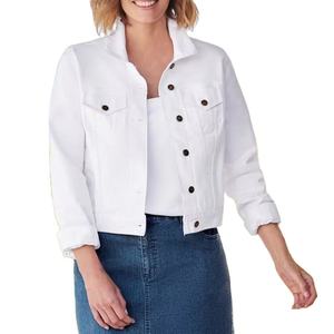 Customized <b>Light</b> Blue Oversized <b>Jacket</b> Fashion <b>Women</b> Casual Long Sleeve Denim <b>Jacket</b> Manufacturer Plus Size Denim <b>Jacket</b> - Product Image 1