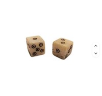 Dés de jeu cubiques en os de buffle blanc poli faits à la main, design personnalisable, caractéristiques écologiques par Blatant Exports