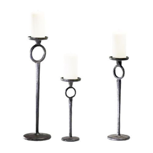 Ensemble de 6 bougeoirs en laiton pour décorations de table de mariage ou de maison, bougeoirs en laiton faits à la main - Product Image 2