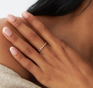 14KT Gold Round Brilliant Cut Lab Grown <b>Diamond</b> <b>Ring</b> IGI Certified Bridal Anniversary Jewelry - Product Image 4