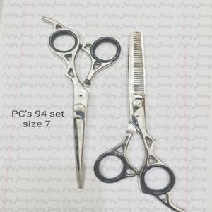 ชุดตัดผมสแตนเลสสีดำคุณภาพระดับมืออาชีพกรรไกรเล็มผมกรรไกรตัดผมสำหรับใช้ในด้านความงาม - Product Image 3