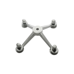 Garnitures d'araignée en verre de bâti de colonne de bras à 3 voies d'acier inoxydable - Product Image 1