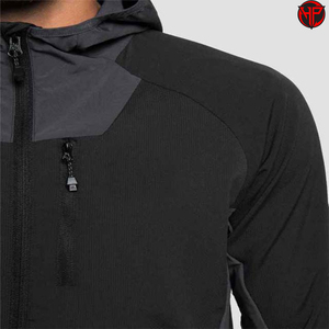 Men's Hooded Sports <b>Jacket</b> Full Zip Lightweight Training Outerwear Breathable Athletic Wind <b>Jacket</b> for Running Football <b>Jackets</b> - Product Image 2