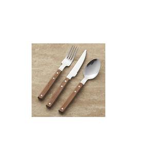 Ensemble de couverts en métal finition design avec manche en bois, coffret cadeau de couverts haut de gamme pour célébration de l'inauguration de la maison - Product Image 5