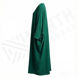 Nouvelle Abaya personnalisée à manches chauve-souris, design couleur personnalisée, vêtements sur mesure pour femmes, robe pour l'Aïd, Abaya pour femmes, robe musulmane, qualité supérieure - Product Image 3