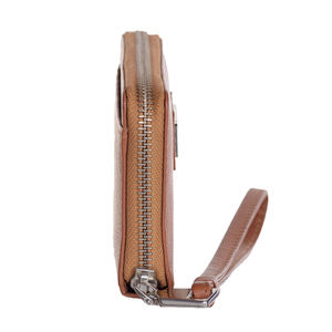 Card Zipper Wallet RFID Protected <b>Travel</b> Wristlet Leather Tassels Vintage Women's Clutch Long Ladies Purse Metal logo Designer - Product Image 3