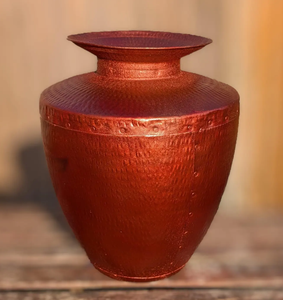 Vases à fleurs en métal faits à la main, décorations en poterie brute, style Art déco, accessoires de décoration d'intérieur pour table de salon - Product Image 1