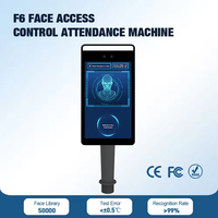 Sistema de Asistencia Biométrico Facial TCP/IP F6CS con Pantalla Táctil en la Nube, Máquina de Control de Horario Automático para Oficina, Registro de Empleados, Reinicio Único