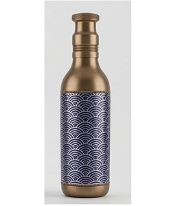 Handcrafted 100% Pure Copper Water Bottle <b>Floral</b> Pattan Design For Ayurvedic Health Benefits Leak-Proof & Eco-Friendly - Product Image 1
