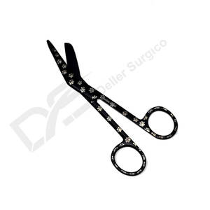 Ciseaux à pansements Lister 5,5 pouces bleus, ciseaux médicaux manuels en acier inoxydable pour infirmières, usage hospitalier, garantie 1 an, fabriqués au Pakistan - Product Image 1