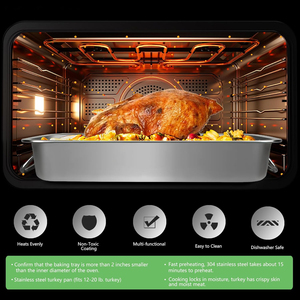 High Quality Roasting <b>Pan</b> For Delicious Home Cooking With Premium Stainless Steel Design Spacious Interior - Product Image 5