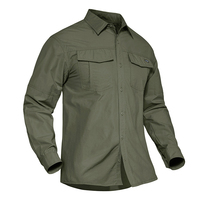 Chemises de travail pour hommes à séchage rapide, manches longues, tactiques, pour la randonnée, avec poches, tissu personnalisé, chemises décontractées