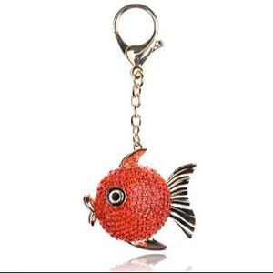 Cute Fish Beaded Keychain Handmade Ocean Animal <b>Bag</b> Charm Gift - Product Image 1