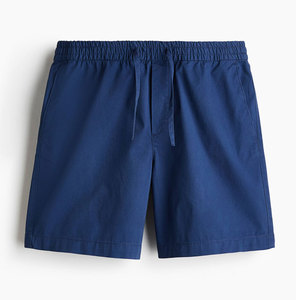 Shorts Bermuda en Coton Grande Taille pour Homme, Couleur Unie, Taille à Cordon, Style Décontracté avec Poches, Tissu Tissé Taille Mi-Haute - Product Image 1