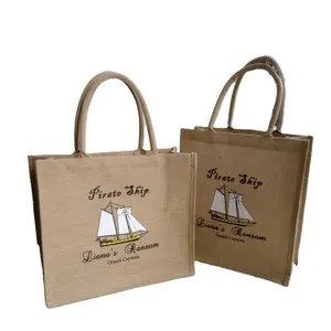 High Quality Eco-friendly Custom-Made Tote Style Handmade Jute Bags Bulk Wholesale Supplier