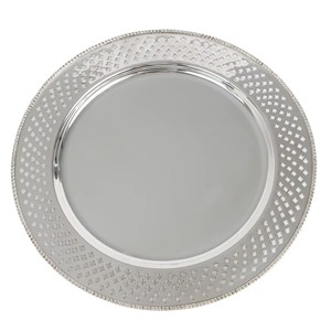 Bandeja de servir de metal pulido y liso, con un aspecto elegante y moderno para experiencias de servicio premium. - Product Image 4