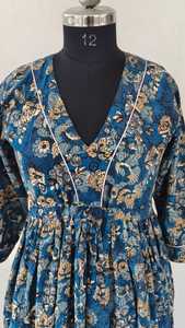 100% Pure Cotton <b>Dress</b> for Women Floral Printed Maxi <b>Dress</b> Fit and Flare Casual <b>Dress</b> Comfortable & Wrinkle Free Beach Wear - Product Image 5