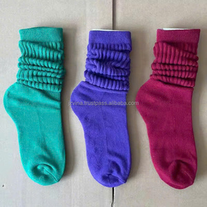 Calcetines Slouch con agarre antideslizante personalizados con puño acanalado elástico suave para mujeres Pilates Barre Yoga acogedor cálido calcetines de invierno - Product Image 3