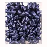Eco-Friendly Polyester Star Bow <b>Gift</b> Ribbons Satin Woven Dark Blue Solid <b>Christmas</b> Decorative Bows - Product Image 6