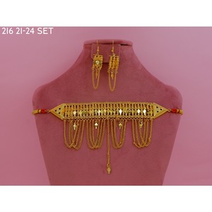 MIJ Gold Plated <b>Wedding</b> Engagement Jewelry Set for Engagement <b>Wedding</b> Designer Jewelry Sets Fancy for Ledis Artificial Jewellery - Product Image 3