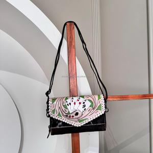 Nuevo bolso de mano personalizado hecho a mano con pelo Real en cuero de vaca, bolso de mano, vaquera, mujeres occidentales, Mini bolsos espaciosos - Product Image 2